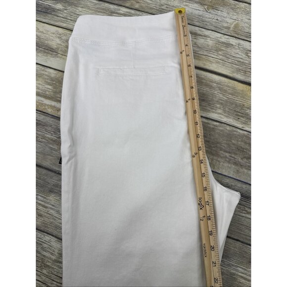 DG2 by Diane Gilman Compact Comfort Denim Bootcut Jeans Size 20WT Ivory NEW - Picture 8 of 9